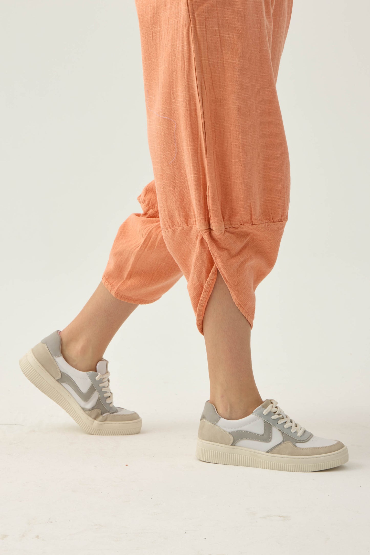 V Paça Raw Pantolon - Pembe